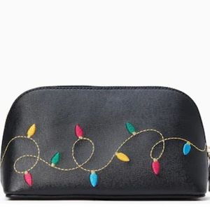 Kate Spade Holiday String Lights Cosmetic Travel Case